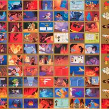 Aladdin Trading Cards Uncut Sheet - ID: janaladdin22297 Disneyana