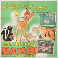 Bambi 1966 Re-release Six Sheet Poster - ID: janbambi22244 Walt Disney