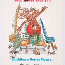 1978 EPOCT Tokyo Disneyland We Are Doing It Poster - ID: jandisneyland22256 Disneyana