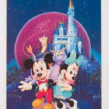 1985 EPCOT Poster with Figment, Mickey, and Minnie - ID: janfigment22252 Disneyana