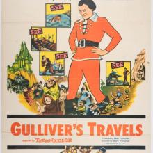 1957 Gulliver's Travels One Sheet Poster - ID: jangulliver22288 Fleischer