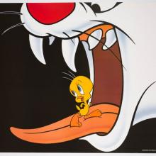 Sylvester & Tweety Tricky Meal Limited Edition Poster - ID: janlooney22307 Warner Bros.