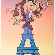 Taz Eiffel Tower Monster Limited Edition Poster - ID: janlooney22310 Warner Bros.