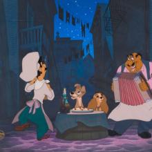 Lady and the Tramp Limited Edition Hand-Painted Cel - ID: jantramp22119 Walt Disney