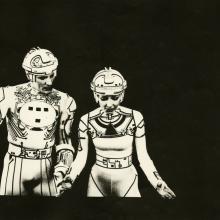 TRON and Yori Photostat Effect Print - ID: jantron22174 Walt Disney