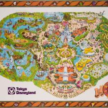 1980 Tokyo Disneyland Pre-Opening Map - ID: jun22004 Disneyana