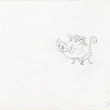 Lion King Pumbaa Production Drawing - ID: jun22360 Walt Disney