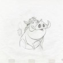 Lion King Pumbaa Production Drawing - ID: jun22362 Walt Disney