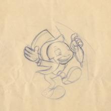 Jiminy Cricket I'm No Fool Series Production Drawing - ID: junjiminy20261 Walt Disney