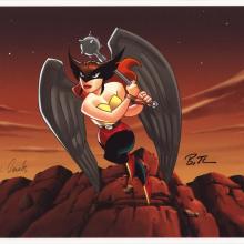 Signed Hawk Girl A Bird of Prey Justice League Limited Giclee Print - ID: junjustice20055 Warner Bros.
