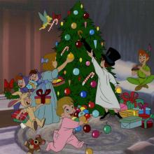 Peter Pan Hand-Painted Christmas Merchadise Development Art - ID: junpeterpan21219 Walt Disney