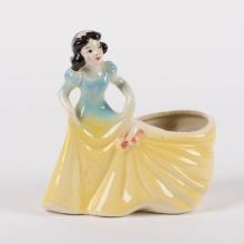 1950s Snow White Ceramic Planter by Leeds - ID: leeds0026snow Disneyana