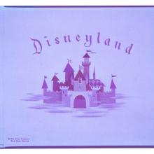 1954 Disneyland Castle Christmas Card Printing Transparency - ID: mardisneyland22081 Disneyana