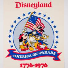 America on Parade Souvenir Disneyland Poster - ID: mardisneyland22208 Disneyana