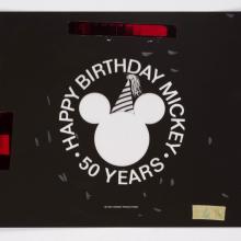 Happy 50th Birthday Mickey Printing Negative - ID: marmickey22116 Disneyana