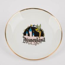 1970s Tinker Bell & Sleeping Beauty Castle Souvenir Plate - ID: may22110 Disneyana