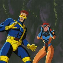 X-Men Cyclops and Jean Grey Production Cel - ID: may22227 Marvel