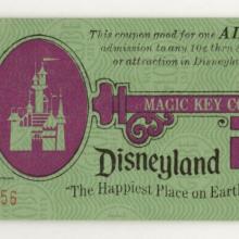 11 Adventures in Disneyland 1970s Partial Adult Magic Key Coupon Book - ID: may22256 Disneyana