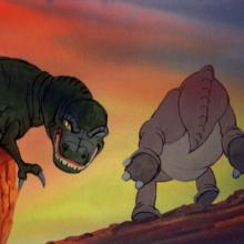 The Land Before Time Littlefoot & Sharptooth Color Key Concept - ID: may22319 Don Bluth