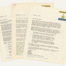 Disneyland 1984 Strike Inner Office Memos - ID: may22386 Disneyana