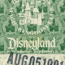 1981 Disneyland Magic Kingdom Club Passport Admission Ticket - ID: may22398 Disneyana