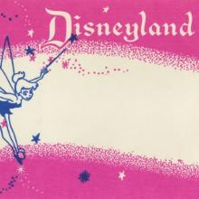 Disneyland Tinker Bell Early Gift Envelope - ID: may22473 Disneyana