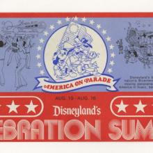 1975 Celebration Summer Disneyland Gate Flyer - ID: may22475 Disneyana