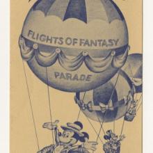 1983 Flights of Fantasy Disneyland Gate Flyer - ID: may22476 Disneyana