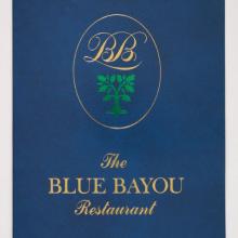 Blue Bayou Retaurant Menu Cover - ID: may22479 Disneyana