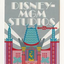 1989 Disney MGM Studios Souvenir Hand Map - ID: may22549 Disneyana