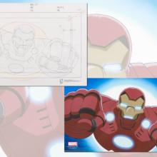 Ultimate Avengers Iron Man Layout Drawing and Giclee Print - ID: mlg100125 Marvel