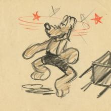 Pluto Dizzy Original Storyboard Drawing - ID: novdisney21043 Walt Disney