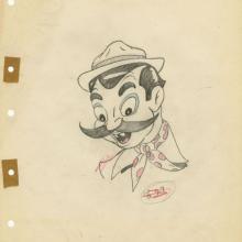 Greetings Bait Jerry Colonna Caricature Drawing - ID: novmelodies21074 Warner Bros.