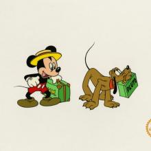 Mr. Mouse Takes a Trip Mickey Mouse & Pluto Sericel - ID: novmickey21018 Walt Disney
