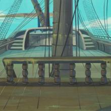 Super Friends Pirate Ship Pan Production Background - ID: oct22043 Hanna Barbera