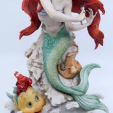 The Little Mermaid Ariel, Flounder, and Sebastian Statuette by Armani - ID: octarmani21079 Disneyana