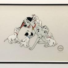 101 Dalmatians Reunited with Pongo Limited Edition Sericel - ID: octdalmatians21123 Walt Disney