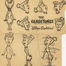 The Flintstones Wilma Photostat Model Sheet - ID: octflintstones21149 Hanna Barbera