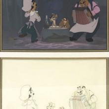 Lady and the Tramp Limited Edition Hand-Painted Cel & Print - ID: octtramp21110 Walt Disney