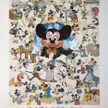Thanks Mickey for 60 Happy Years! Charles Boyer Signed Limited Print - ID: sepboyer21062 Disneyana