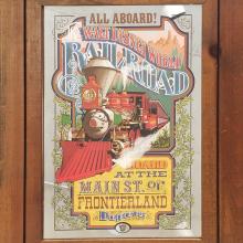 Walt Disney World Railroad Attraction Poster Mirror Print - ID: septdisneyworld19903 Disneyana