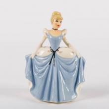 Cinderella Signed Ceramic Planter by Shaw Pottery - ID: shaw00051cblue Disneyana