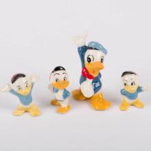1950s Donald Duck and Nephews Figurine Set by Shaw Pottery - ID: shaw00104donse Disneyana