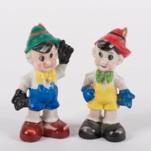 1960s/1970s Pinocchio Salt & Pepper Shakers - ID: unk00022pinsp Disneyana