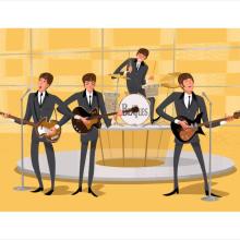 Deluxe I Want to Hold Your Hand Beatles Limited Edition by Alan Bodner - ID: AB0014DP Alan Bodner
