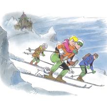 Jonny Quest Ski Escape Limited Edition by Bob Singer - ID: BS0019P Bob Singer