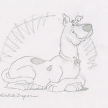 Scooby-Doo Laying Down Personal Drawing by Bob Singer - ID: apr23001 Bob Singer