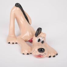 1940s Pluto Ceramic Figurine by Brayton Laguna Pottery - ID: aprbrayton22025 Disneyana