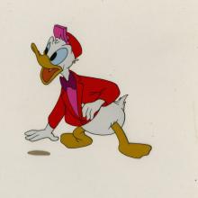 Working For Peanuts Donald Duck Production Cel - ID: augdonald20739 Walt Disney