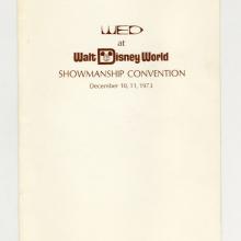 1973 WED at Walt Disney World Showmanship Convention Program - ID: dec22060 Disneyana